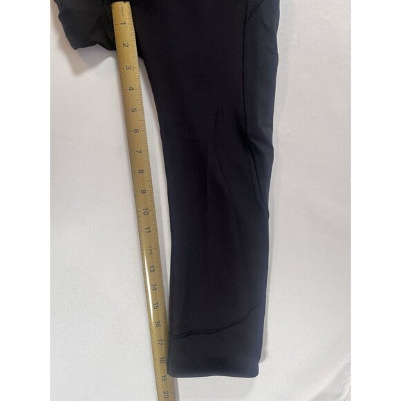 Lululemon In Movement Crop Everlux Vintage Black Size 6 - Picture 7 of 7